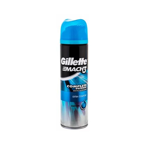 Gillette Mach3 complete defense extra comfort gel za britje 200 ml za moške