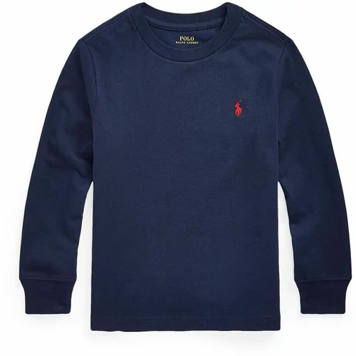 Polo Ralph Lauren Otroški bombažen pulover mornarsko modra barva, 322843804002