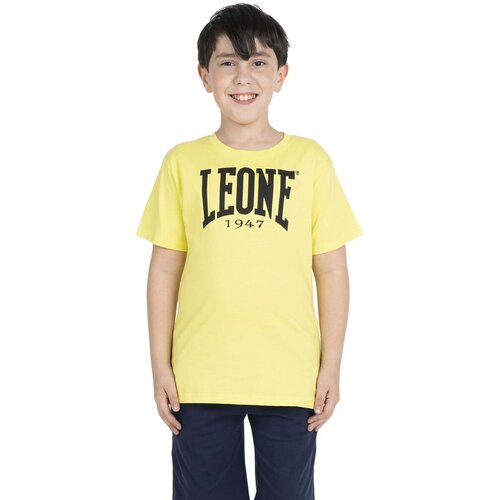 Leone 1947 Majice &amp;amp; Polo majice Boy T-Shirt Short Sleeves Bold Camo Rumena Slike