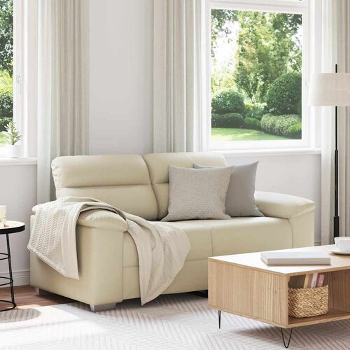  Dvosjed Krem 160x81x84 cm Imitacija kože Slike