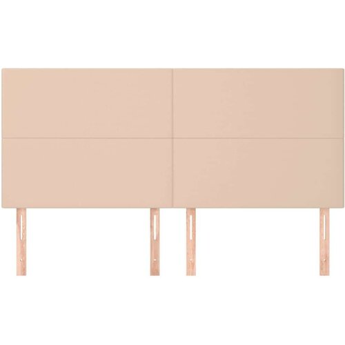 Uzglavlja 4 kom boja cappuccina 90x5x78/88 cm od umjetne kože Slike