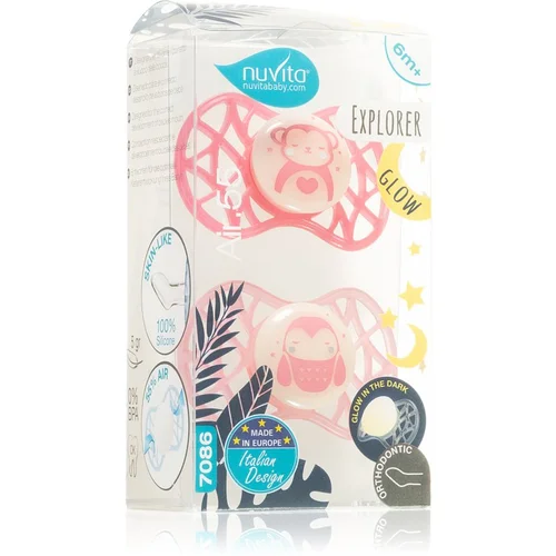 Nuvita Explorer Orthodontic 6m+ duda Female night 1 kos