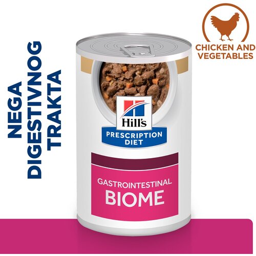 Hill&amp;rsquo;s PD Gastrointestinal Biome varivo s piletinom i dodatkom mrkve 354 g Slike