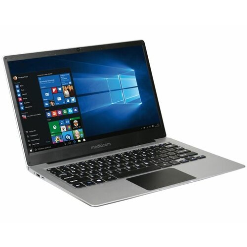 Mediacom SmartBook SB142 14'' FHD Intel Atom x5-Z8350 Quad Core 1.44GHz (1.92GHz) 4GB 32GB 128GB SSD Windows 10 Home 64bit srebrni laptop Slike