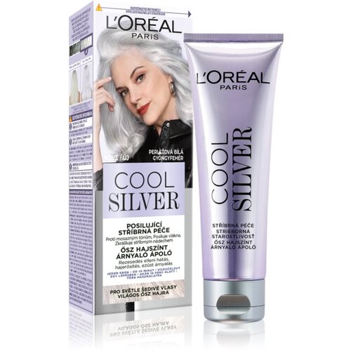 L&amp;acute;Or&amp;eacute;al Paris Cool Silver barva za lase odtenek Pearly White 2 1 kos Slike