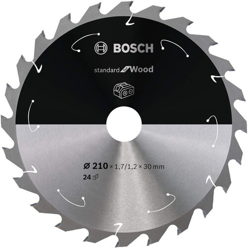 Bosch Standard for Wood list kružne testere za akumulatorske testere 210x1,7x30 T24 Slike