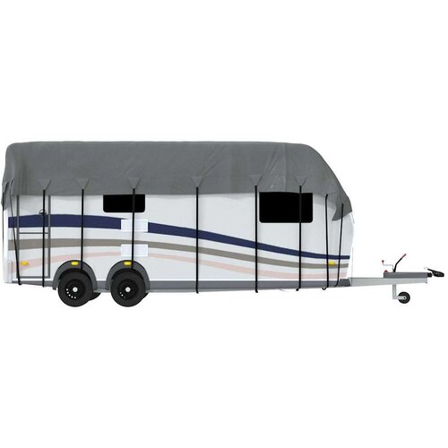 VidaXL Krovni pokrivač karavana sivi 800x300 cm netkana tkanina Slike