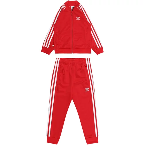 Adidas Jogging komplet 'Adicolor Sst' crvena / bijela