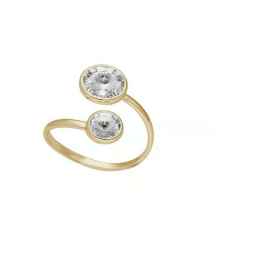 Vittoria Ženski victoria cruz basic xs double crystal gold prsten sa swarovski kristalima ( a4224-07da ) Slike