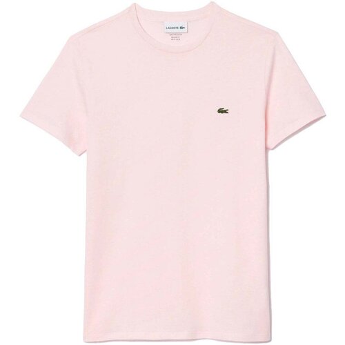 Lacoste Cotton Pima Crew Neck T-Shirt Light Pink Ružičasta Slike