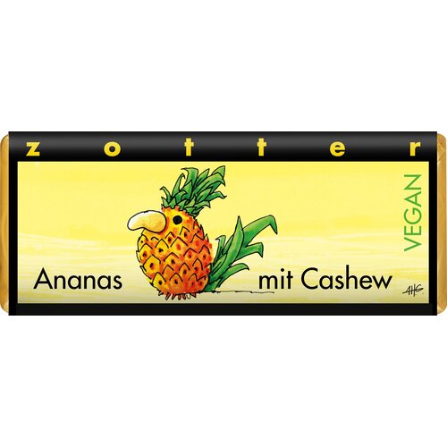 Zotter Schokoladen Bio čokolada - "Ananas in indijski oreščki", VEGAN - 70 g Cene