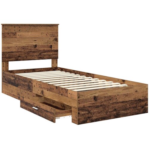  Krevetna konstrukcija Staro drvo 90 x 200 cm Konstruirano drvo Slike