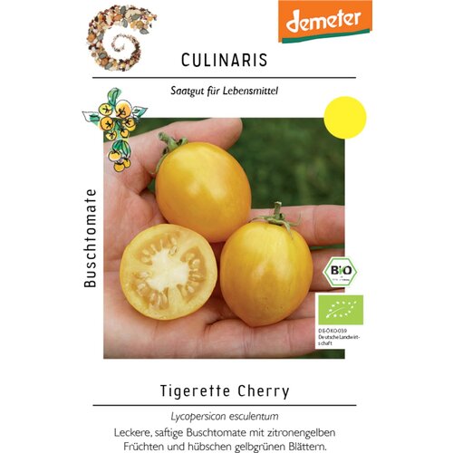 Culinaris Ekolo&scaron;ki nizki paradižnik "Tigerette Cherry" - 15 zrn. Cene