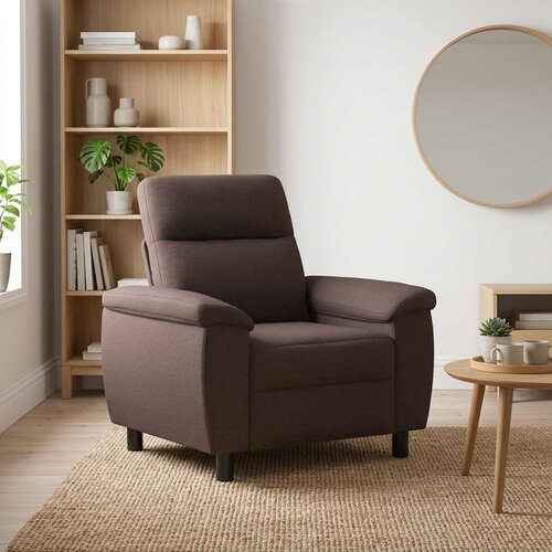 SOFA Tamno smeđa 95 x 90 x 95 cm Tkanina Cene