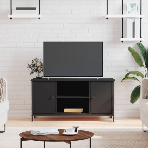 vidaXL TV omarica črna 100x40x50 cm inženirski les Cene