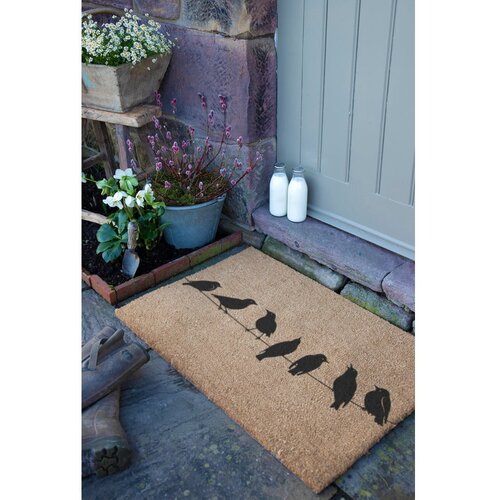 Artsy Doormats Predpražnik iz kokosovih vlaken 60x90 cm Birds On a Wire &amp;ndash; Slike
