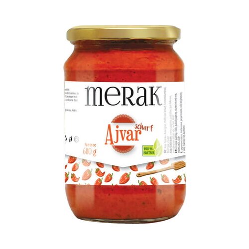 Merak Ajvar pikanten - 680 g Slike