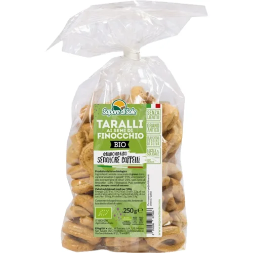 Sapore di Sole Taralli s semeni komarčka, bio - 250 g