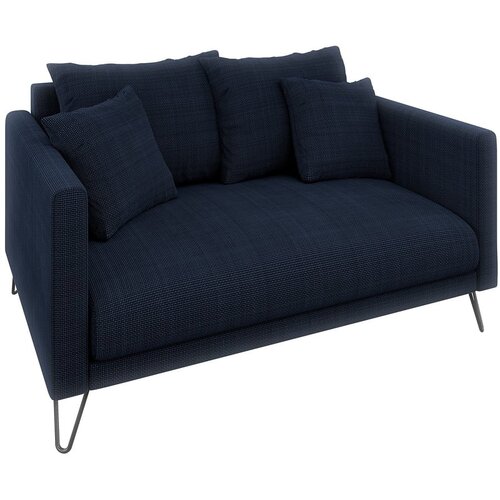 Ropez Tamno plava sofa od šenila 140 cm Freya – Cijene