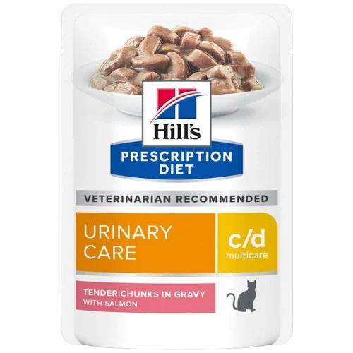 Hill’s Hill´s Prescription Diet Feline c/d Multicare s lososom - 12 x 85 g