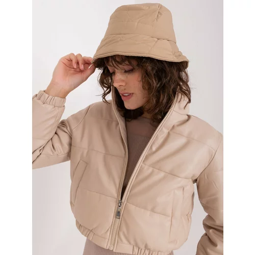 Fashion Hunters Camel quilted hat