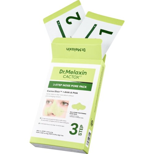 Dr. Melaxin Cactox 3-Step Nose Pore Pack maska za dubinsko či&amp;scaron;ćenje za nos 3 kom Slike