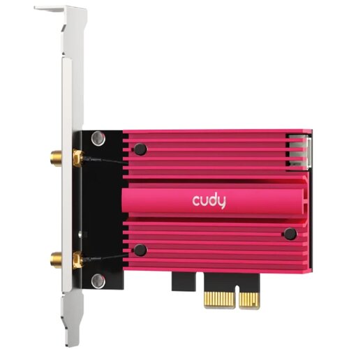 Cudy WE9300S,BE9300 Wi-Fi 7 Bluetooth 5.4 PCI-E Adapter,5.7 Gbps + 2.8 Gbps + 688 Mbps WiFi Cene