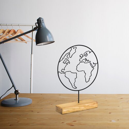 Atelier Del Sofa dekorativna figura world, 28x40x4 cm, crna Slike