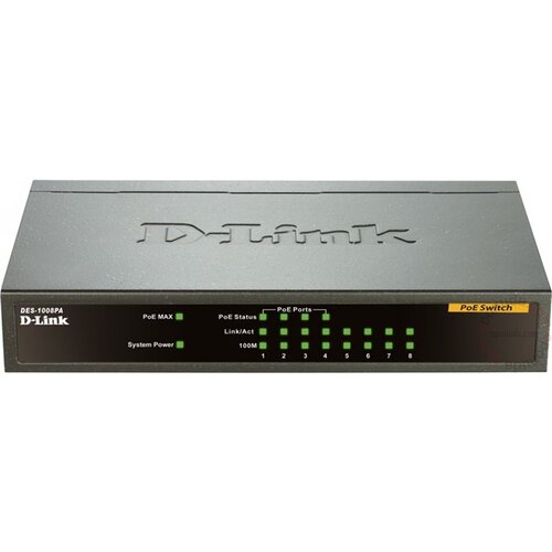 D-link switch neupravljivi, DES-1008PA | Eponuda.ba