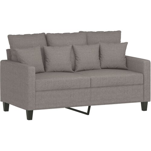  3-dijelni set sofa s jastucima smeđesivi od tkanine Slike