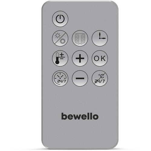 Bewello BW2026 zidna grijalica s daljinskim upravljačem 2000 W Slike
