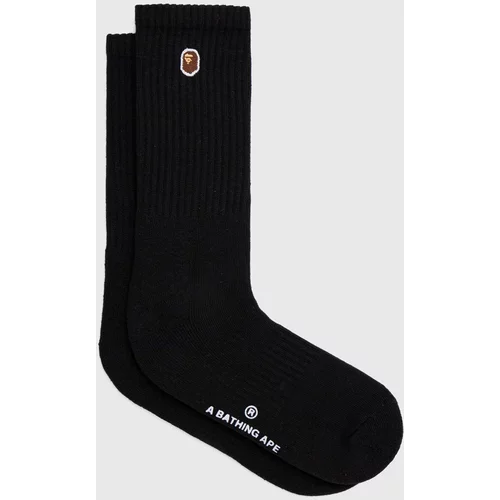 A BATHING APE Čarape za muškarce, boja: crna
