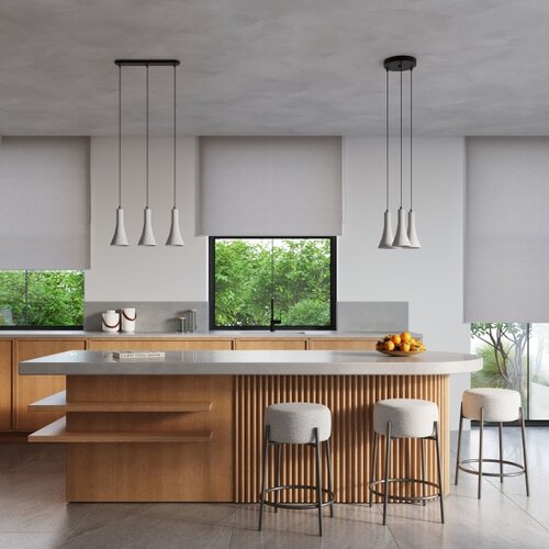 Sollux Lighting SL.1225 - visilica na sajli rea 3xE14/12W/230V beton Slike
