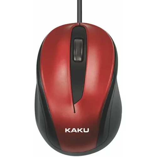 RIFF iKAKU KSC-356 3-tlačidlová optická počítačová myš 1500 DPI USB červená, (21167442)