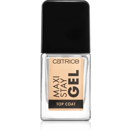 Catrice Maxi Stay Gel Top Coat gel nadlak s efektom popunjavanja 10,5 ml