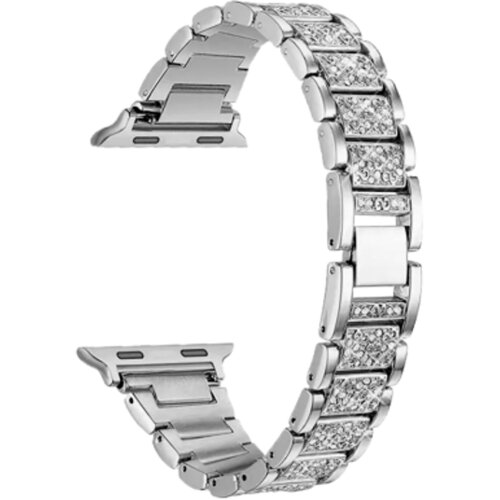 Chameleon Kovinski pa&scaron;ček za Apple Watch (38/40/41) Diamond, srebrn Cene
