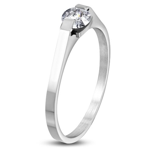 Kesi Engagement Ring Surgical Steel Shiny Elegance Slike
