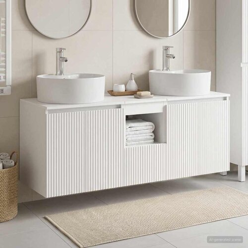  Set ormarića za kupaonicu 3 kom. Bijela 49,5 x 44,5 x 65 cm Cijene