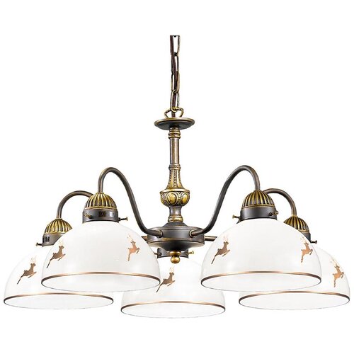  Kolarz 731.85.150 - Luster na lancu NONNA 5xE27/75W/230V sa jelenjim motivom, ružičasto zlato Cene