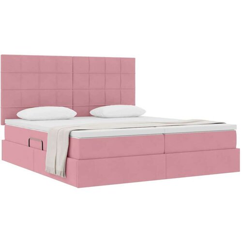  Krevet s od storage s madracem Ružičasta 180 x 200 cm Bar&amp;scaron;un Slike