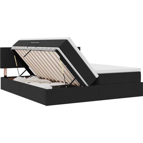  s od storage s madracem s uzglavljem Crna 100 x 200 cm Slike