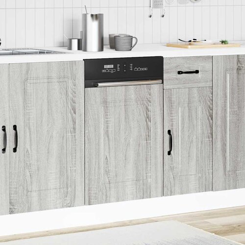  Ploča za perilicu posuđa Kalmar 45x1,5x57 cm konstruirano drvo Siva Slike