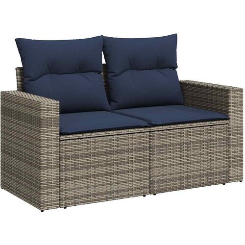  11-dijelni vrtni set s jastucima, sivi poliratan Grey Slike
