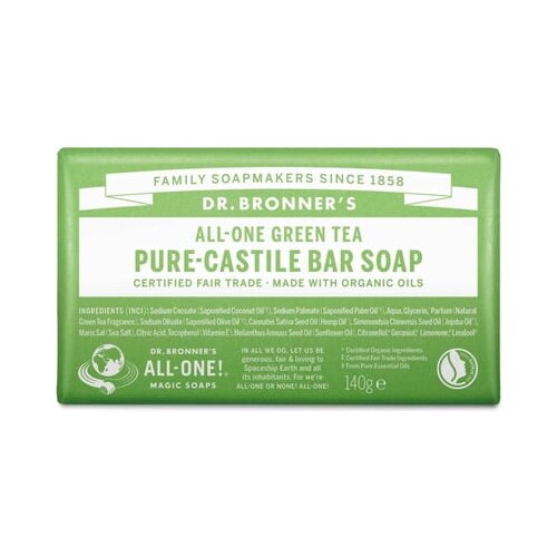 DR. BRONNER&amp;#039;S Bar Soap Green Tea Slike