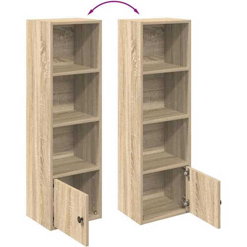 VidaXL Regal za knjige boja hrasta 31x24x102 cm od konstruiranog drva Slike