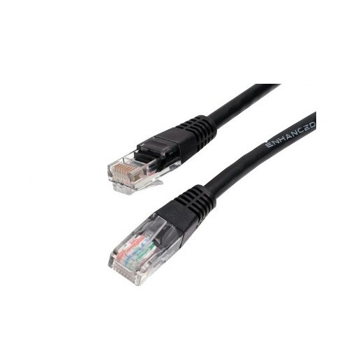 Gembird Mrežni kabl 0.5m Cat5e U/UTP, Crni Slike