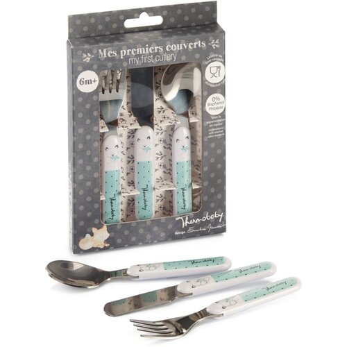 THERMOBABY Dishes & Cutlery pribor za djecu 6m+ 3 kom Cijene