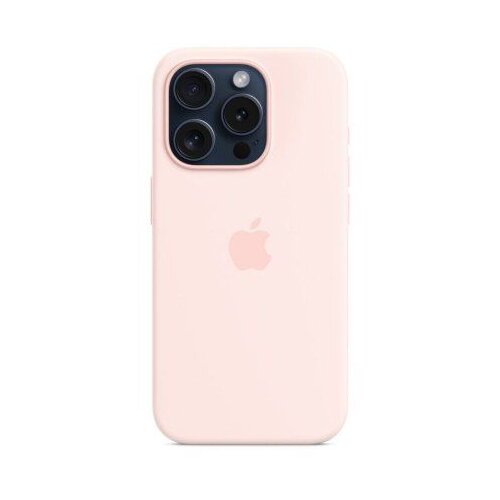Apple silikonska maska za IPhone 15 Pro MagSafe/ svetlo roze Cene