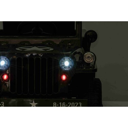 Lean Toys Otro&amp;scaron;ki električni avto USA ARMY 4x4 Enosed 12V Črna Slike