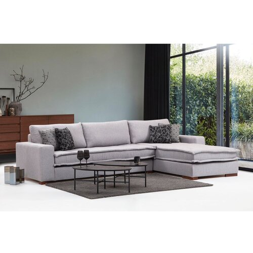  Kutna garnitura Lena 94x85x323cm Svijetlosiva Cene